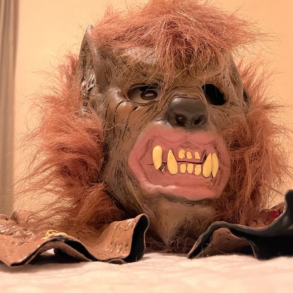 Werewolf Mask with Monster Hands